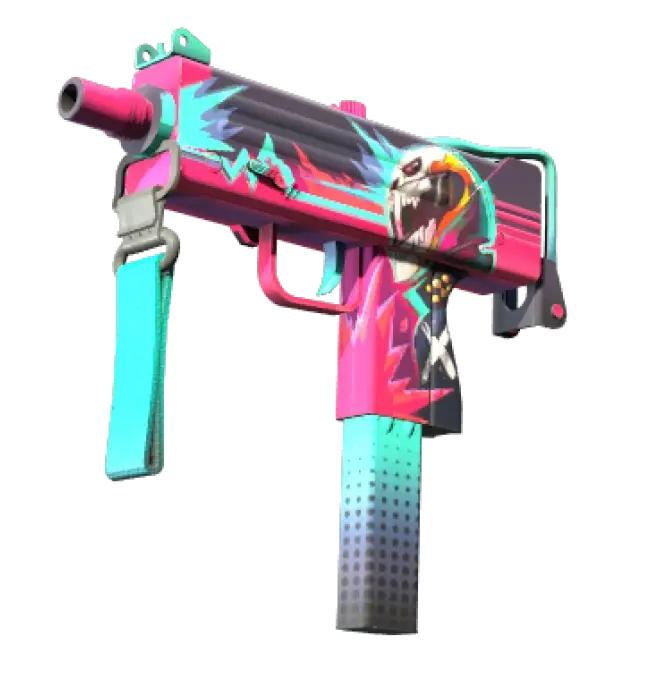 StatTrak™ MAC-10 | Neon Rider (Minimal Wear)