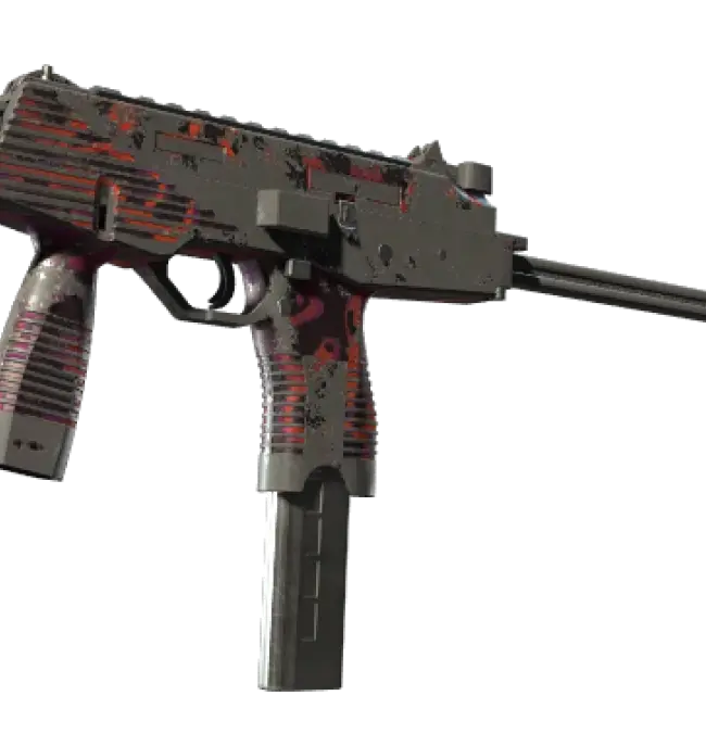 StatTrak™ MP9 | Ruby Poison Dart (Battle-Scarred)