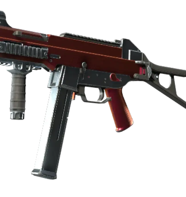 UMP-45 | Crimson Foil (Well-Worn)