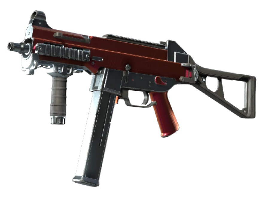 UMP-45 | Crimson Foil (Well-Worn)
