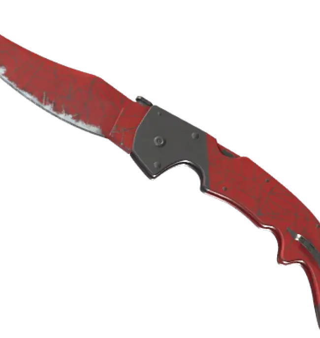 ★ StatTrak™ Falchion Knife | Crimson Web (Well-Worn)