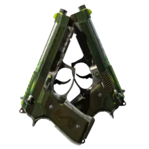 StatTrak™ Dual Berettas | Cobra Strike (Battle-Scarred)